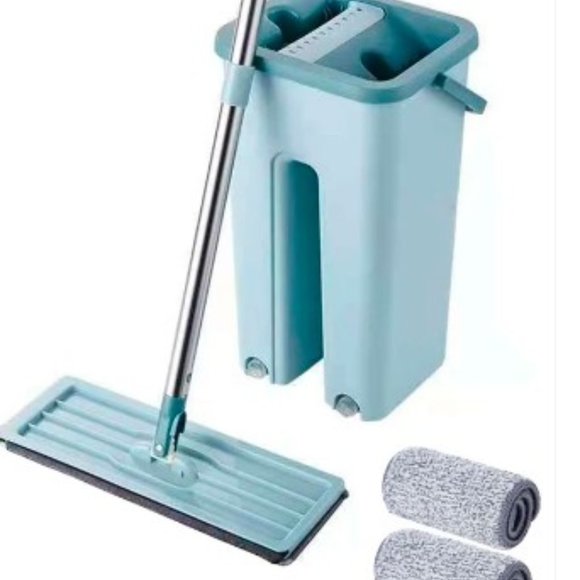 Fakeer Other Flat Mop 2 Sided Bucket Blue Green Plastic Poshmark